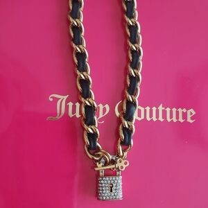 Vintage Juicy Lock & Key Toggle Necklace